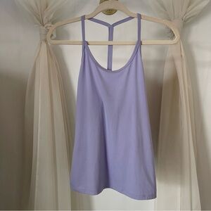 Nike DRI-FIT Y Back Halter Purple Workout Tank Top | Athletic Yoga Pilates wear